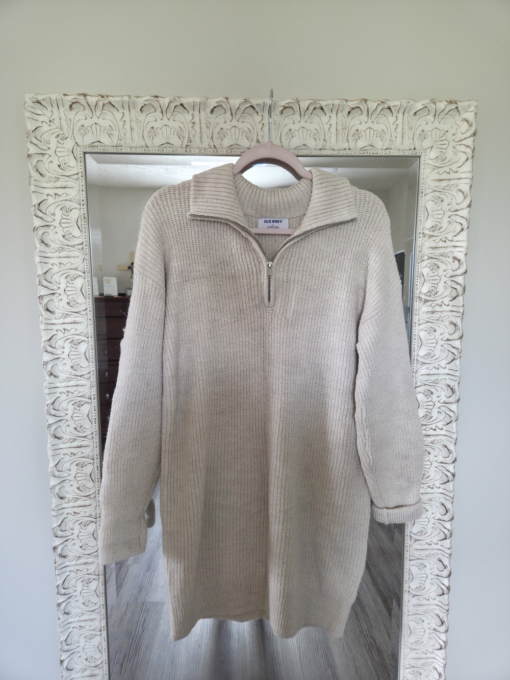 Quarter Zip Sweater Dress